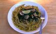Thaise groene Curry Pesto Spaghetti - Vegan & glutenvrij