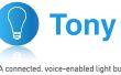 Tony: een aangesloten, Voice-Enabled gloeilamp