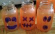 Mason Jar pompoenen voor Halloween