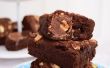 Hazelnoot en amandel Nougat Chocolade Brownies (met een geheim)