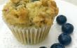Boterachtige Blueberry Muffins van de Streusel
