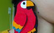 DIY sieraden: Vilt Parrot oorbellen