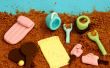Hoe maak je Mini eetbare strand voor het versieren van de taart