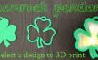 Saint Patrick's Day-3D afgedrukt Shamrock hanger