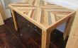 DIY rustiek salontafel met teruggewonnen hout