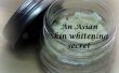 DIY rijst poeder Scrub: Een Aziatische huid whitening geheim ik zelfgemaakte huid heldermakende masker. 