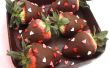 DIY eetbare chocolade Box gevuld met Chocolade doopte aardbeien