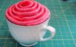Cupcake in een theekopje Pincushion (gerecycleerd/upcycled/voorzien!) 