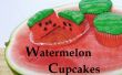 Watermeloen Cupcakes: Gemaakt met echte watermeloen