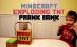 Minecraft exploderende TNT Prank Bank (hout Printer Image Transfer)