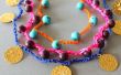 DIY Crocheted ketting een armbanden met perls