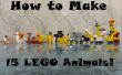 How to Make 15 LEGO dieren! 