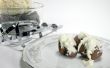 Pluizig truffels met een Candy Cane en witte chocolade slagroom