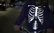 DIY reflecterende fietsen Sweatshirt - skelet en Japanse Demon