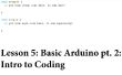 Les 4: Fundamentele Arduino Pt. 2: Inleiding tot coderen