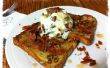 Bacon Pecan Franse Toast met spek Carmel saus