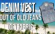 How to Make Denim Vest van oude Jeans STEP BY STEP video