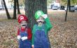 Mario Bros. kostuums met geluidseffecten