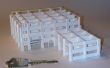 De miniatuur gebouw Pop up kaart Kirigami Origamic het platform opvouwbare