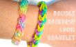 Dubbele rainbow loom armband