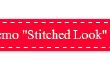 Stitched zoeken in CSS