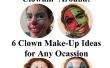 6 clown Make-Up ideeën