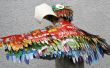 Makedo papegaai kostuum: Wearable vogel vleugels en Parrot Hat