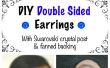 DIY Double Sided oorbellen met Swarovski Crystal Post & woeien steun