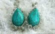 Ovaal vormige Turquoise Earrings Jewelry maken Tutorial