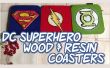 DC superheld hout & hars Coasters