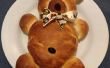 Teddybeer (chocolade gevuld) brood