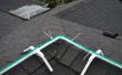 Frame voor het installeren van touw Kerstverlichting op ridgeline van dak