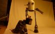 Robot Lamp gemaakt van schroot