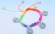 Zelfgemaakte cadeau-ideeën - DIY Rainbow Lock vormige Jade Charms armband For Kids