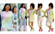 DIY regenboog trui jurk + DIY bijgesneden broek geïnspireerd door Rihanna