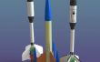 3D Print model raketten flying