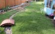 Herstellen van een achtertuin met dode bodem (voor en na)