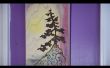 Eenvoudig en gemakkelijk verbrand Wood Tree zonsondergang Art (90 tweede Video)