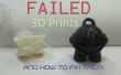 Mislukte 3D Prints, en hoe te te bevestigen hen