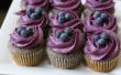 Blueberry Cupcakes met Blueberry roomkaas Frosting