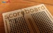 Lasercut Cribbage-stijl scorebord