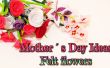 DIY cadeau ideeën Moederdag, hoe maak je vilt bloemen, roos, lelie, anjers en amandel blosoms