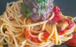 Spinazie-gevulde Spaghetti en gehaktballen