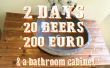 2 dagen, 20 bieren, 200 euro & een kast - badkamer A mislukken verhaal