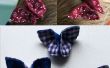 Butterfly haar clips - origami met stof