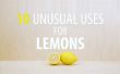 10 ongebruikelijke toepassingen voor citroenen