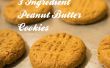 Gemakkelijk, onberispelijk, 3 ingrediënt Peanut Butter Cookies