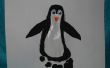 Kids Foot Print Penguin kunst en ambachtelijke Project