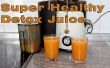 Super gezonde wortel, sinaasappel en gember sap recept voor Detox