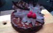 Chocolade Oblivion Torte met chocolade Bay en kool laat